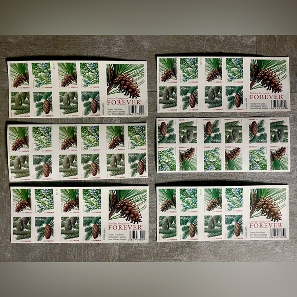 2010 Holiday Evergreens Forever Stamps - Picture 1 of 1
